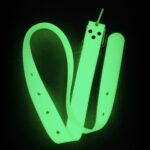 Ремень силиконовый светящийся 145см зеленый