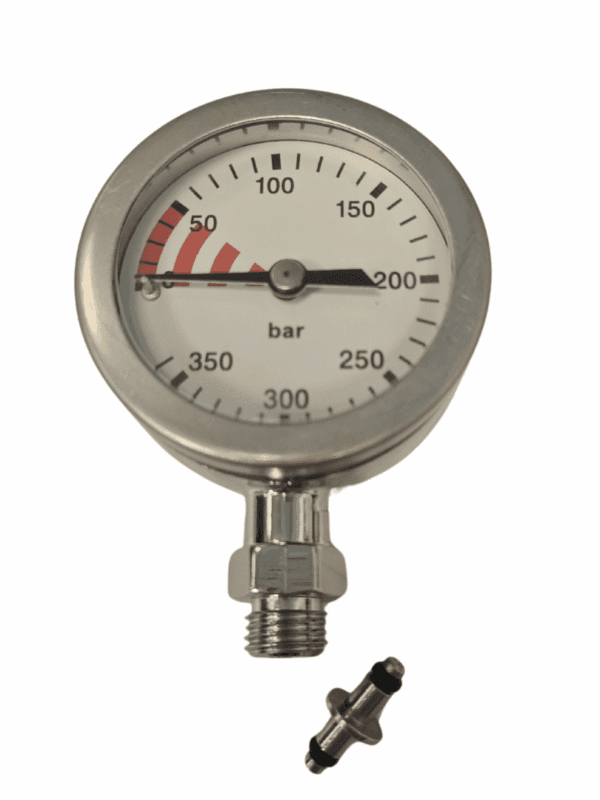 Манометр DirZone 52мм 360бар с ниппелем