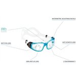 Очки Cressi Galileo прозрачные линзы голубые