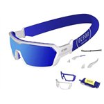 Очки OCEAN Chameleon Matt White / Revo Blue Polarized lenses
