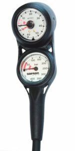 Консоль Sopras трехприборная 400бар манометр+глубиномер+компас — изображение 2