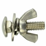 Комплект стяжной (болт d8+шайба+барашек) 32мм — изображение 2