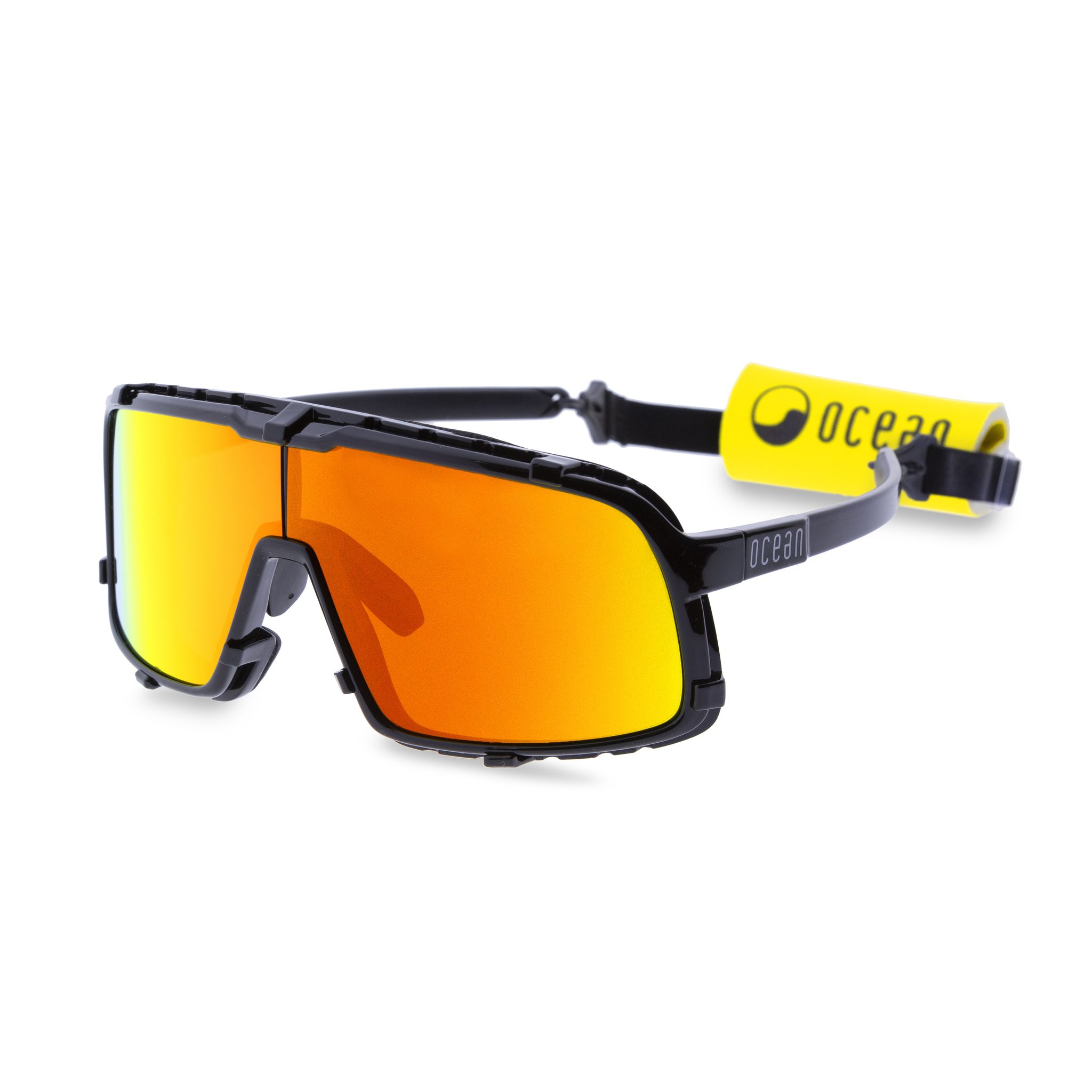 Очки OCEAN Leucate Shiny black /Red revo lenses купить с доставкой по России и Санкт-Петербургу Очки OCEAN Leucate Shiny black /Red revo lenses — изображение 1