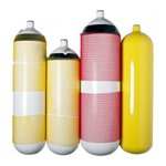 Баллон стальной 18л диам. 204мм 230бар без вентиля