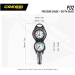 Консоль Cressi 2-х приборная манометр+ глубиномер