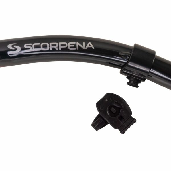 Трубка Scorpena K3 два клапана черный силикон