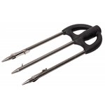 Трезубец из нержавеющей стали с 2-мя подвижными флажками