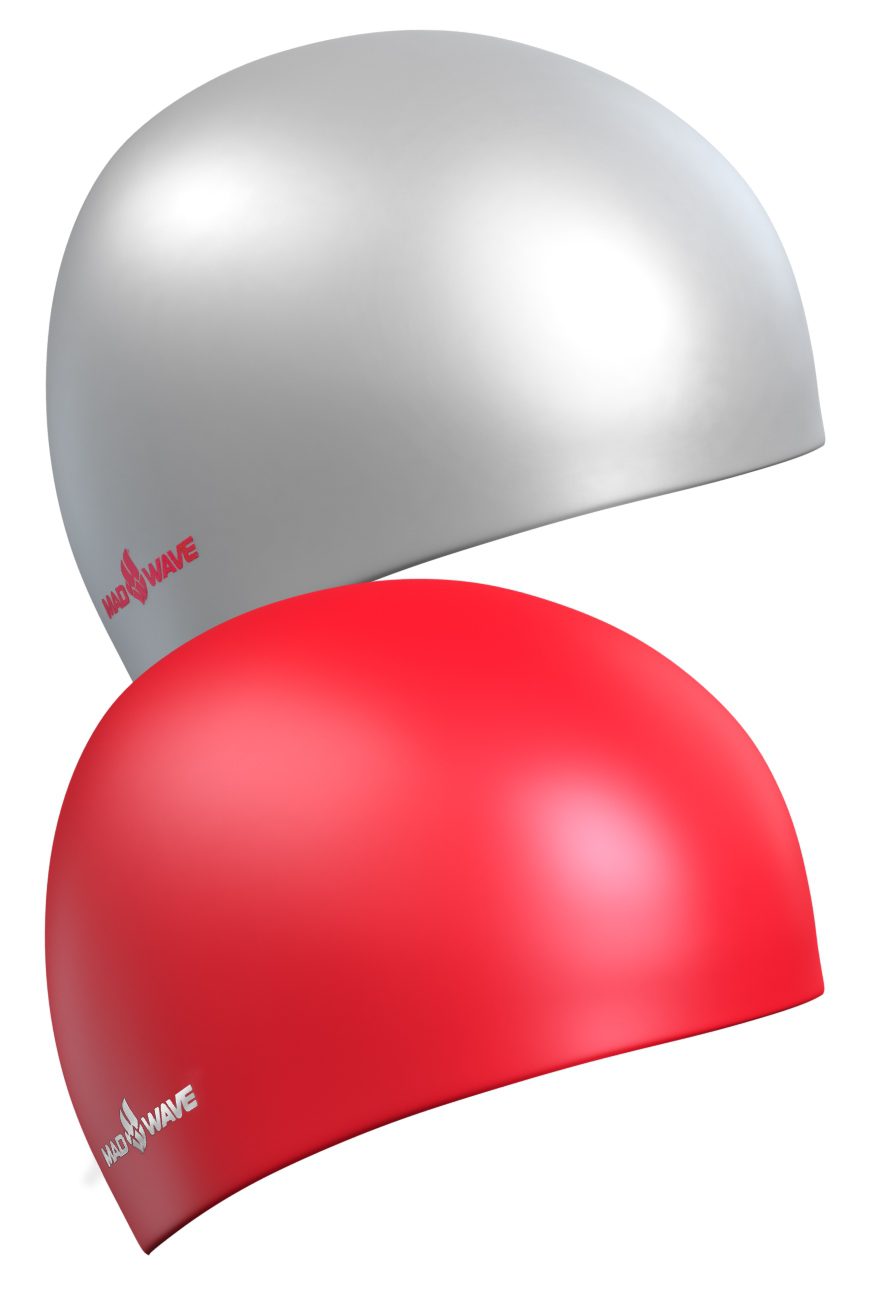 Шапочка силиконовая Reverse Champion двусторонняя серый/красный — изображение 2