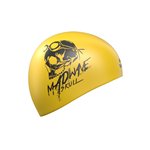 Шапочка силиконовая Swim Skull двусторонняя черная