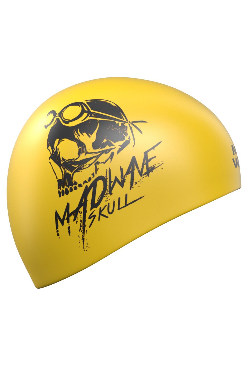 Шапочка силиконовая Swim Skull двусторонняя черная — изображение 1