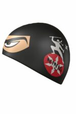 Шапочка силиконовая Ninja юниор черная — изображение 2