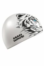 Шапочка силиконовая Tigrillo юниор белая — изображение 3
