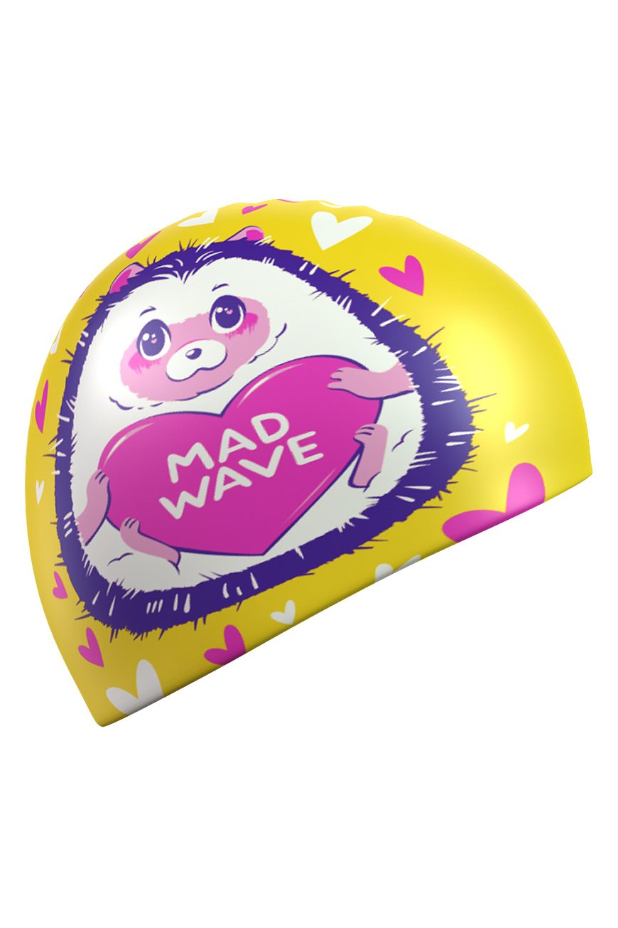 Шапочка силиконовая Hedgehog юниор желтая — изображение 2