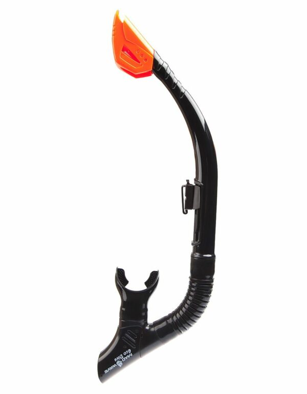 Трубка MadWave Eco Dive 2 клапана черный силикон