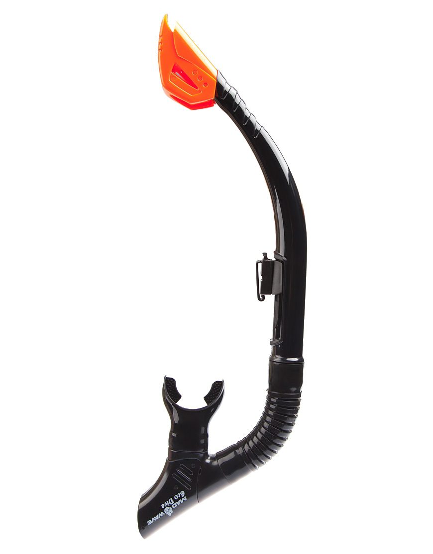 Трубка MadWave Eco Dive 2 клапана черный силикон — изображение 2