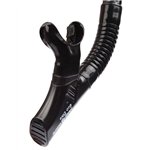 Трубка MadWave Eco Dive 2 клапана черный силикон