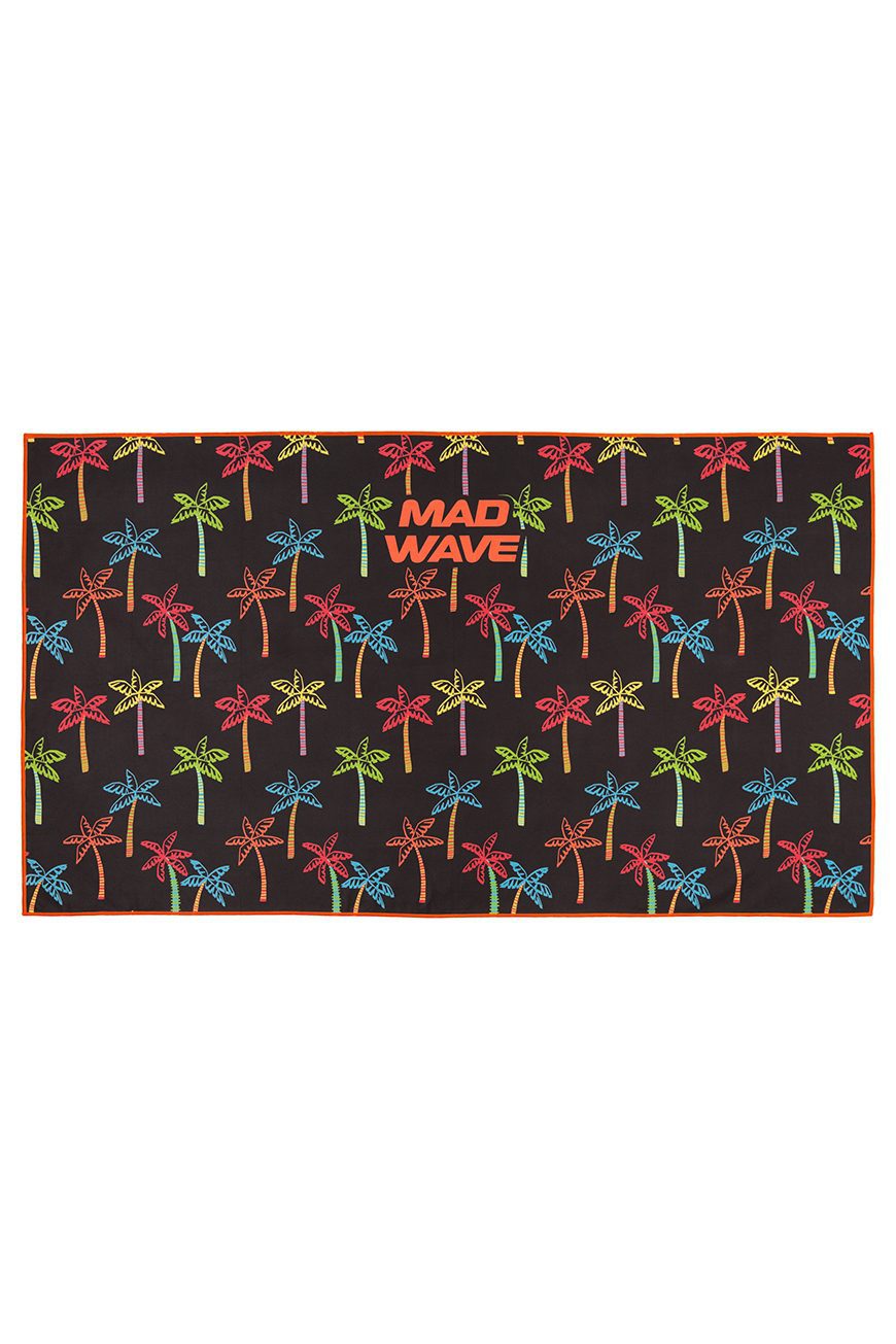 Купить Полотенце MadWave Microfibre 80*140см пальмы с доставкой по России Полотенце MadWave Microfibre 80*140см черный/пальмы — изображение 1