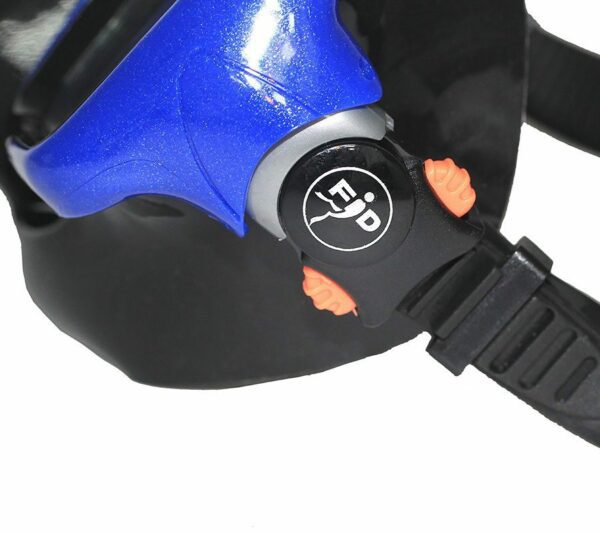 Маска FanDiver F104 черный силикон синяя