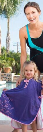 Накидка детская фиолетовый/розовый