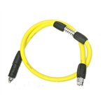 Шланг СД с теплообменником ко 2-й ступени 3/8" 1м жёлтый