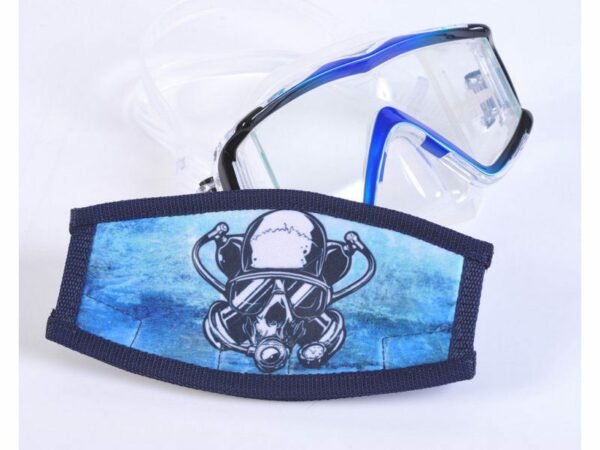 Оголовник "ДЯТЕЛ" рисунок Череп в маске