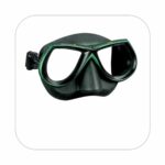 Маска Mares Star черный силикон зелёный