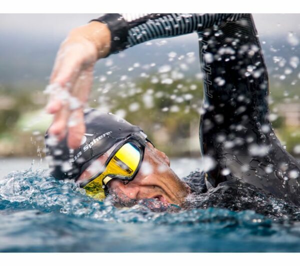 Очки Vista PRO красные зеркальные линзы Titanium синий/красный