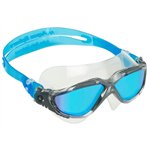 Очки для плавания Vista голубые зеркальные линзы Titanium/серый