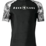 Футболка Aqualung лайкра черный/белый короткий рукав женская
