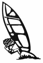 Наклейка Вейкбордерша