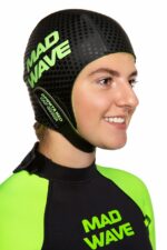 Шапочка Neo неопреновая черный/зелёный — изображение 2