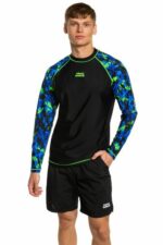 Футболка лайкра MadWave мужская длинный рукав синий — изображение 2