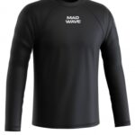 Футболка лайкра MadWave мужская длинный рукав чёрный