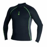 Футболка HYDROSKIN Man лайкра с длинным рукавом черный/зеленый