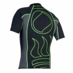 Футболка HYDROSKIN Man лайкра с коротким рукавом черный/зеленый — изображение 2