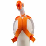 Маска Scorpena Swim полнолицевая белый/оранж — изображение 5