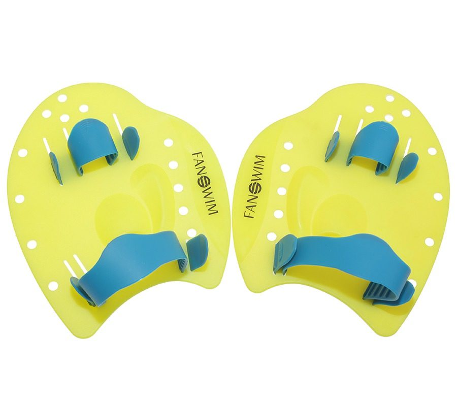 3797_1_68n Лопатки для плавания FanSwim желтые — изображение 1