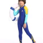 Гидрокостюм ZCCO 2,5мм детский голубой передняя молния