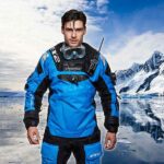 Гидрокостюм сухой EX2 мужской синий — изображение 2