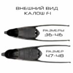 Ласты Scorpena F1 Apnea красные — изображение 13