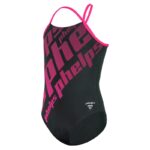 Купальник детский Zoe черный/розовый