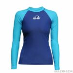 Футболка iQ UV 300 женская синяя длинный рукав