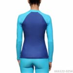 Футболка iQ UV 300 женская синяя длинный рукав — изображение 2