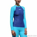 Футболка iQ UV 300 женская синяя длинный рукав — изображение 4