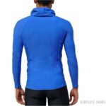 Футболка iQ UV 300 лайкра мужская длинный рукав с капюшоном синий — изображение 5