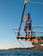 Футболка iQ лайкра UV 300 женская короткий рукав бирюзовый — изображение 5