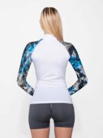 Футболка лайкра Mako длинный рукав белая унисекс — изображение 4