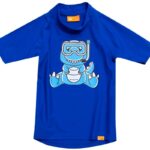 Футболка лайкра детская iQ UV 300+ синий Dino