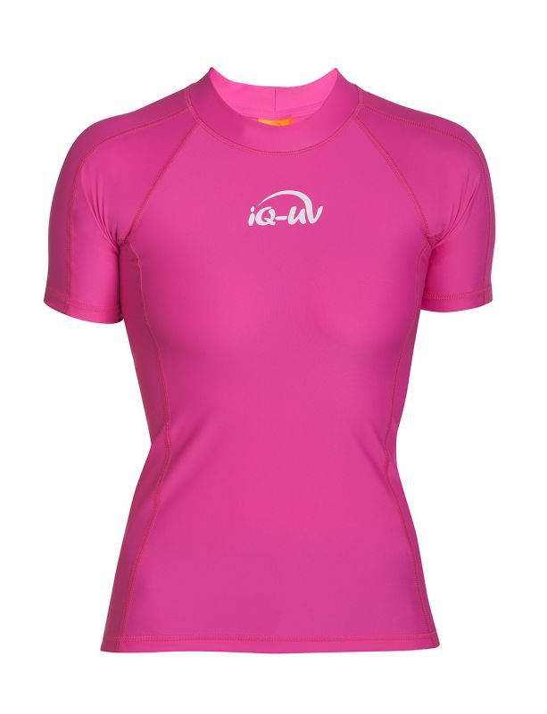 Футболка iQ лайкра UV 300 Watersport  женская короткий рукав розовый — изображение 1