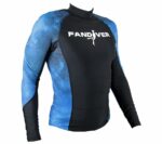 Футболка Galaxy лайкра черный/синий длинный рукав мужская — изображение 2